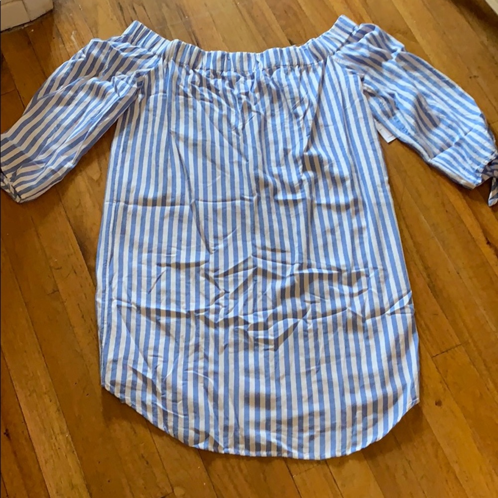 Old Navy Blue & White Striped Dress